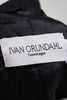 Ivan Grundahl Copenhagen. Black Viscose Button Down Peplum Jacket
