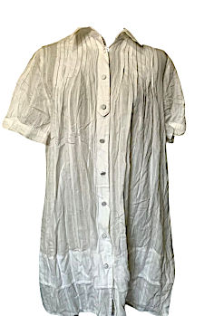 Atsuro Tayama Japan. White Cotton Shirt/Top/Tunic