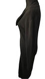 Krizia Italy Couture Totokaelo 100% Cashmere Black Midi Dress