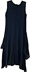 A.P.C. Black Lux Noir Button Down Robe Dress