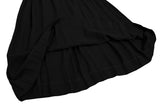 A/T Atsuro Tayama Japan. Black Pleat Switching False Collar Dress