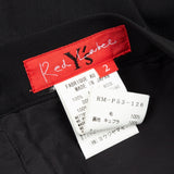 Yohji Yamamoto Japan. Y's Red Label Black Wool Pants