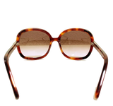 Chloe Paris. Gradation Brown×tortoiseshell Frame Sunglasses