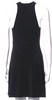 Azzedine Alaia Paris. Black Crew Neck Mini Dress