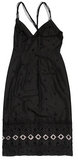 Alberta Ferretti Italy. Patterned & Embellished Knee-Length Black Dress