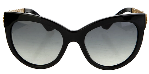 BALENCIAGA PARIS. Black Acetate Modern Style Sunglasses w/Case