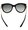 Dolce & Gabbana Italy. Black Acetate Frame Gradient Lens' Sunglasses