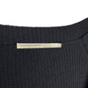 Marithe + Francois Girbaud France. Black Sweater Wool Long-Sleeve Fitted Dress