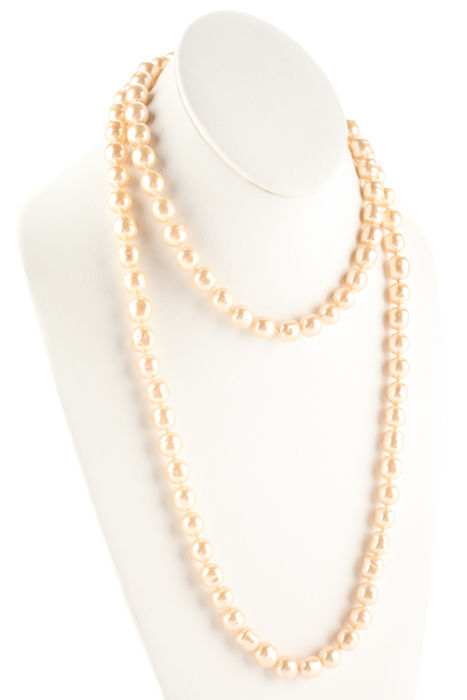 Rare Chanel Gold Pearl Gripoix Large CC Strand 2019 Fall 19A Paris-Egypt Necklace