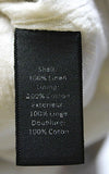 Elizabeth & James Womens Gray Linen Fringe 3/4 Sleeve Blazer