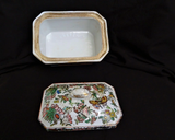 Antique Chinoiserie famille Rose Porcelain Jewelry Box Casket (1850-1899) - PILGRIM NEW YORK