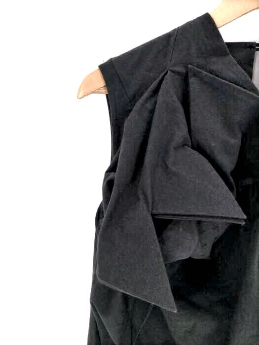 Bernhard Willhelm Belgium/Paris. Black Cotton Blend Sheath Dress
