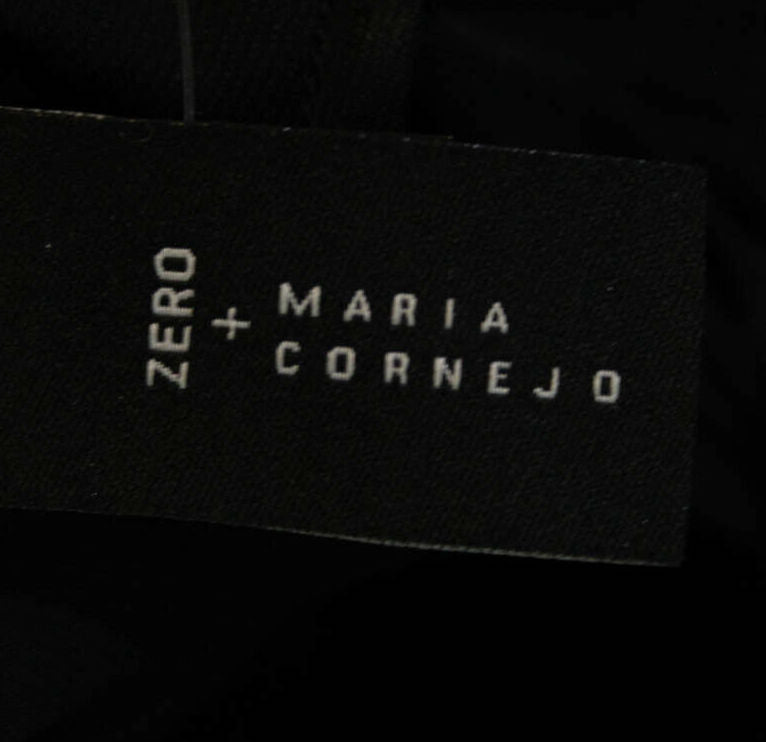 Zero + Maria Cornejo Black V Neck Long Sleeve Maxi Dress