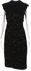 Jean Paul Gaultier. Paris. Black/Gold Sleeveless Sheath Dress