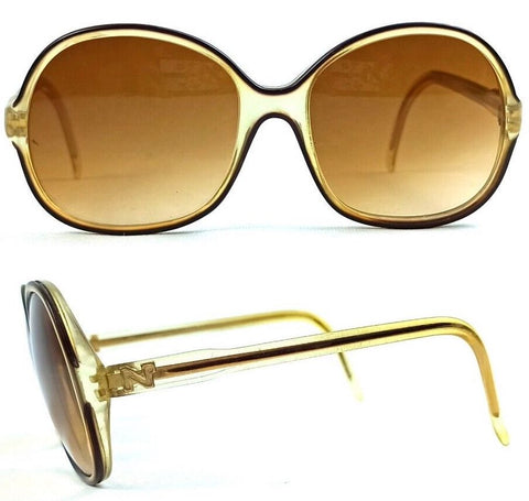 Silhouette Paris. New Old Stock Unworn Vintage yellow lenses black oversized Sunglasses